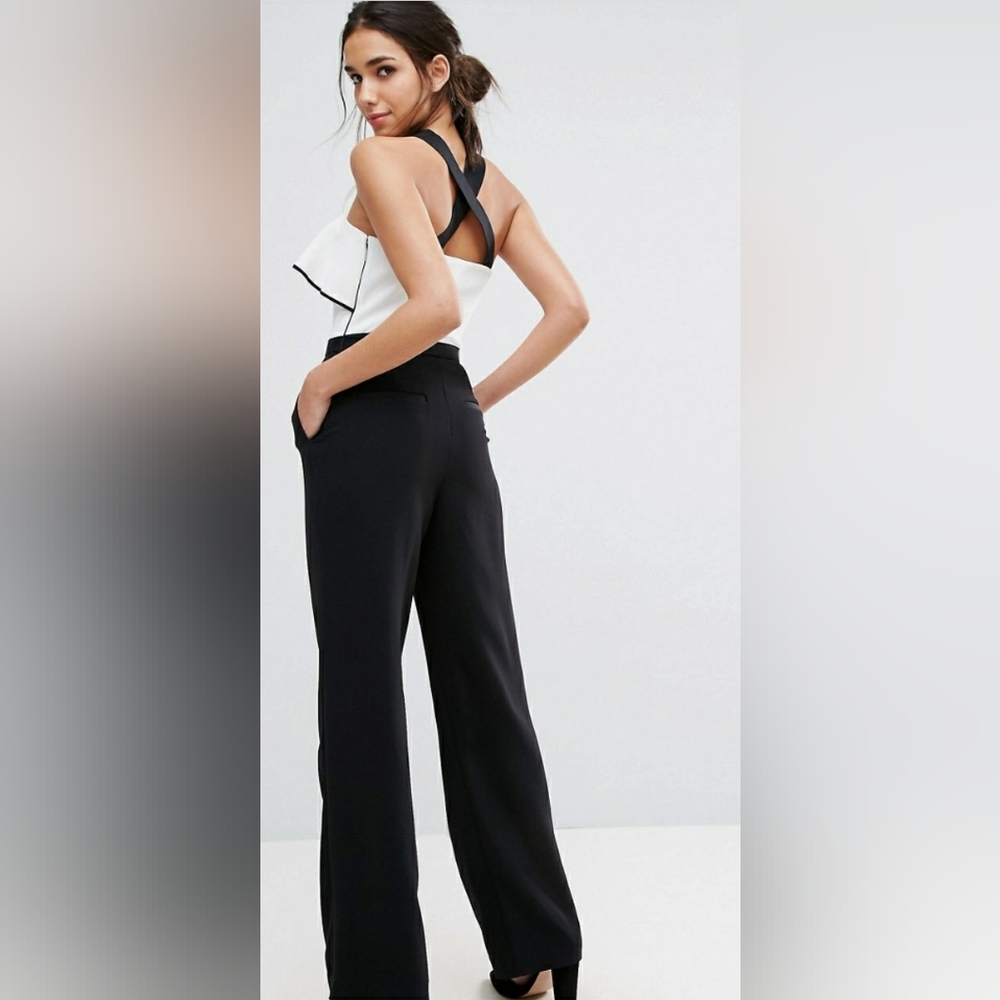 NWT Ted Baker Frill Front Bow Jumpsuit - Picture 3 of 16